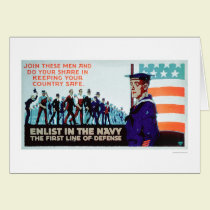 Enlist Navy, the 1st Line of Defense (US02160) cards