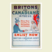 Enlist Now Britons and Canadians (US02108) posters