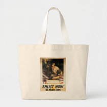 Enlist Now Marines World War II bags