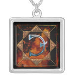 enochian letter "drux" (n) personalized necklace