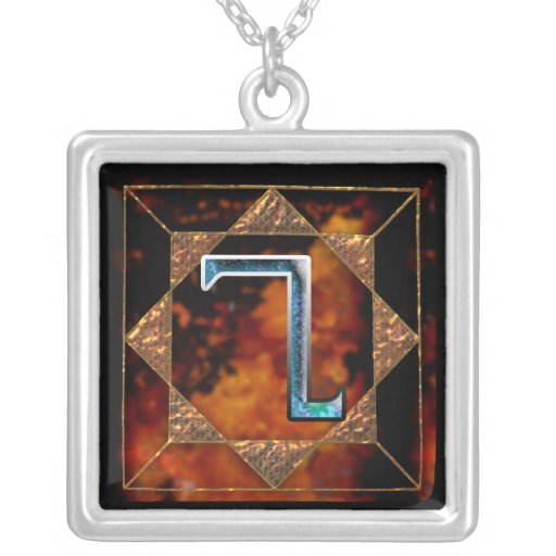 enochian letter "gon" (i) necklace