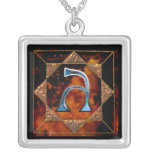 enochian letter "van" (u) pendants