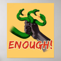 ENOUGH!!! atheist poster posters