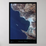 Ensenada, Baja California Mexico satellite poster 