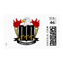Ensign Family Crest postage by coatsofarms Ensign Family Crest postage