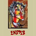 ENSMB mens orange ringer T-Shirt by emperornorton ENSMB mens orange ringer T-Shirt