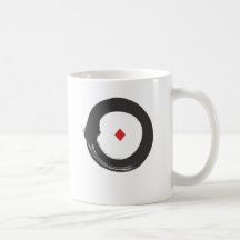 enso  circle - diamond (red & blk) mug