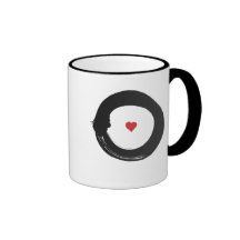 enso circle-heart (red & blk) mug