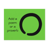 Enso Symbol of Infinity postcards