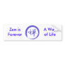 Enso Symbol with Zen Symbol Bumper Sticker
