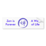 Enso Symbol with Zen Symbol Bumper Sticker