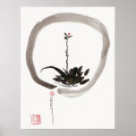 Enso Willow  Bud Art Print