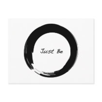 Enso with Just Be Postcards