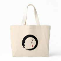 Enso with "With Love" kanji text Bags