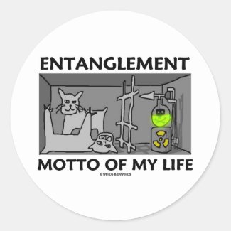 Entanglement Motto Of My Life (Quantum Physics) Sticker