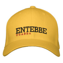 ENTEBBE, UGANDA HAT embroidered hats by AFRICANKOKO ENTEBBE, UGANDA HAT embroidered hats