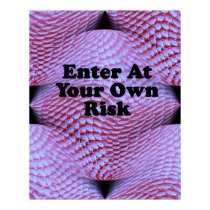 Enter At Your Own Risk Poster posters