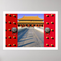 Entering the Inner Court of the Forbidden City Print