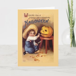 Entertaining Halloween card
