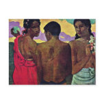 Entertainment In Tahiti By Gauguin Paul postcards