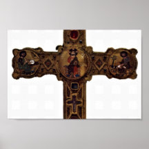 Enthroned Christ And The Four Evangelists (Medalli Poster