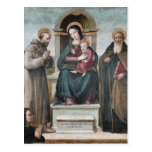 Enthroned Madonna and Child with Saints Post Card