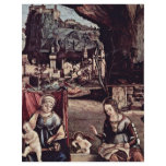 Enthroned Madonna And John The Baptist, Left: flyers