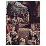 Enthroned Madonna And John The Baptist, Left: letterhead
