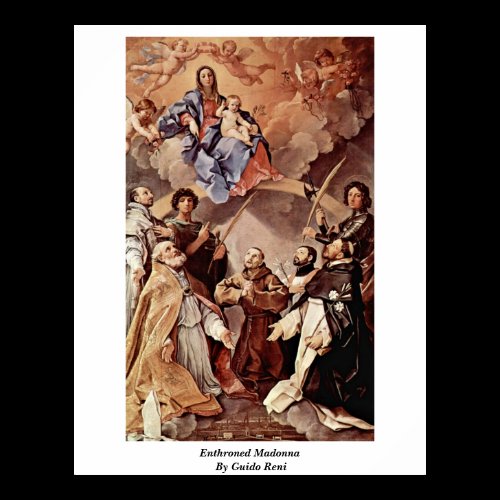 Enthroned Madonna By Guido Reni Posters