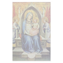 Enthroned Madonna By Lorenzo Monaco Don Personalized Stationery