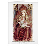 Enthroned Madonna (Enthroned Maria Lactans) Greeting Card