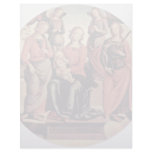 Enthroned Madonna With Two Angels, St. Rose And St Letterhead Template