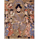 Enthroned Ruler And His Followers By Meister Des B Acrylic Cut Outs