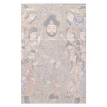 Enthroned Ruler And His Followers By Meister Des B Stationery