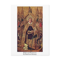 Enthroned St.Dominic By Bartolome Bermejo Postcards