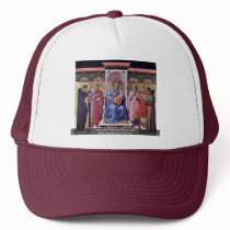 Enthroned Virgin And Child With Saints Trucker Hats