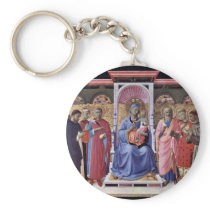 Enthroned Virgin And Child With Saints Key Chains