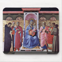 Enthroned Virgin And Child With Saints Mouse Pads
