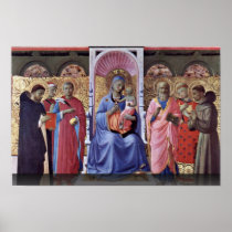 Enthroned Virgin And Child With Saints Print