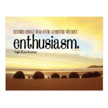 Enthusiasm Motivational Postcard