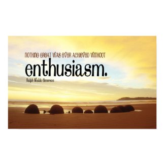 Enthusiasm Motivational Poster print
