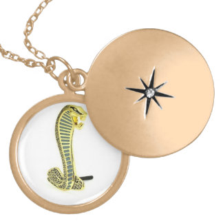ENTICER GOLDEN COBRA CHARM LOCKET