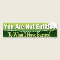 Entitled bumper stickers