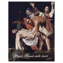 Entombment By Michelangelo Merisi Da Caravaggio Full Color Flyer