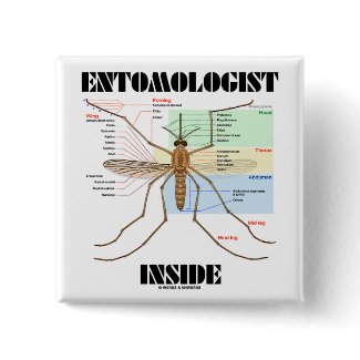 Entomologist Inside (Mosquito Anatomy) button