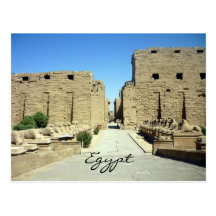 entrada del karnak tarjeta postal