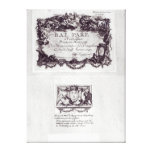 Entrance ticket for the ball in Versailles Canvas Prints