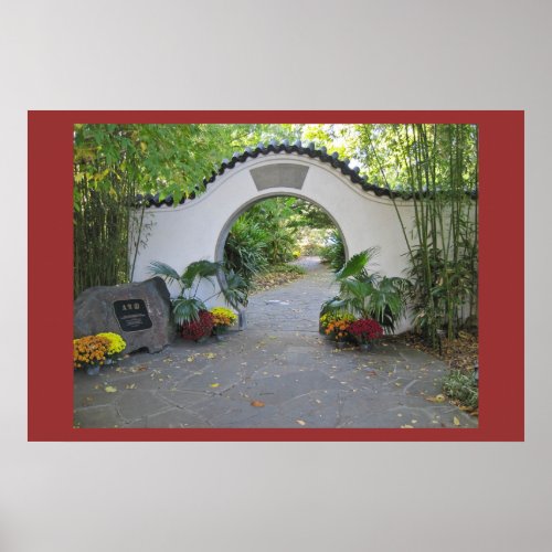 Entrance to Chinese Garden print