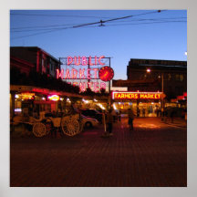 Entrance to Pike Market, Seattle, USA Posters