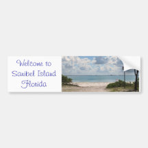 Entrance to Sanibel Beach Bumper Stickers